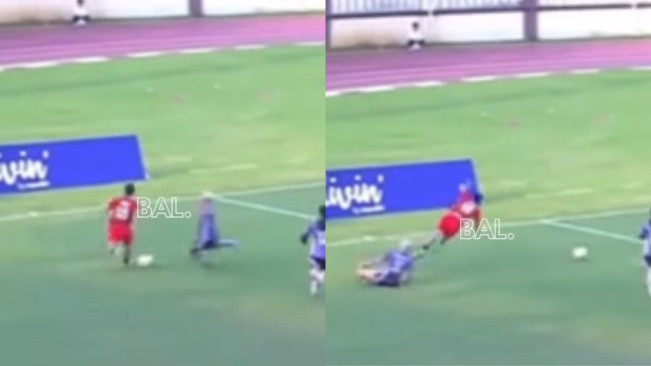 Tekel Syamsir Alam ke pemain Collosus FC. (Instagram)